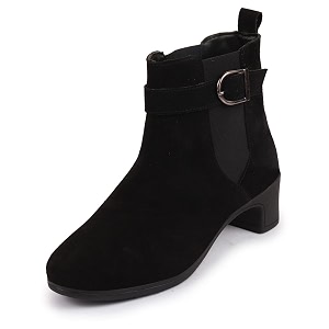 FAUSTO Women Flared Heel Boots