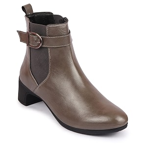 FAUSTO Women Flared Heel Boots