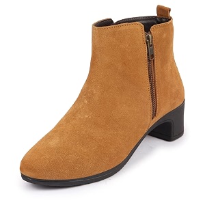 FAUSTO Women Flared Heel Boots