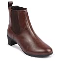 FAUSTO Women Flared Heel Boots
