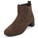 FAUSTO Women Flared Heel Boots