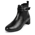 FAUSTO Women Flared Heel Boots