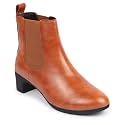 FAUSTO Women Flared Heel Boots