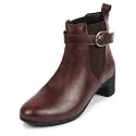 FAUSTO Women Flared Heel Boots