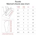 FAUSTO Women Flared Heel Boots