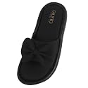 FAUSTO Women Open Toe Bow Design Slip