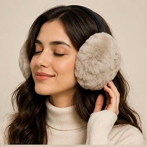 Faux Fur Ear Muffs for Women Fluffy