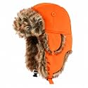 The Hat Depot Trapper Hat for Men and Women, Winter Faux Fur Hat with Ear Flaps, Windproof Warm Snow Cap