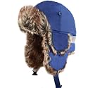 The Hat Depot Trapper Hat for Men and Women, Winter Faux Fur Hat with Ear Flaps, Windproof Warm Snow Cap