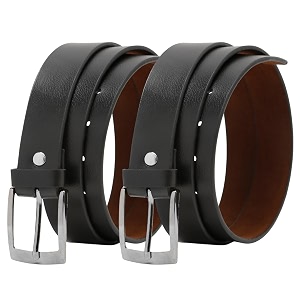 Faux Leather Belt for Men Adjustable