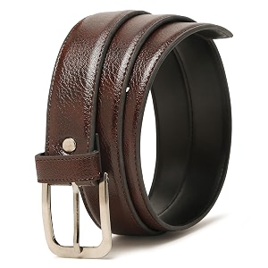 Faux Leather Belt for Men Adjustable