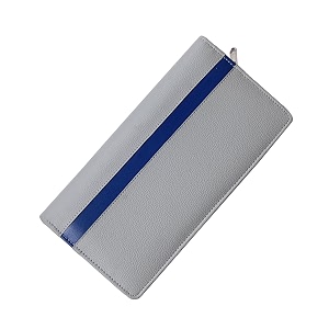 Faux Leather Men Expanding Files Walletsblue