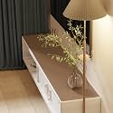 Faux Leather Table Cover,1.8mm Thick,12x90 Inch Desk Cover,Dresser Cover Top,Dresser Protector Top,Dresser Cover,End Table Cover.(Mud Color+Champagne Gold,12x90)