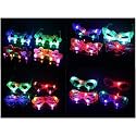 favela led glasses birthday return gifts for kids & party supply gift item- flashing party light up neon led eye goggles toy best gift for boys & girls sunglasses (pack of 6)- Multi color