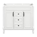 Favfurish 36" Bathroom Vanity Without Top Sink,Modern Freestanding Bath Storage Cabinet with 2 Soft-Close Doors and 2 Drawers,Solid Wood Vanity Only,Water Resistant,Easy to Assemble,White