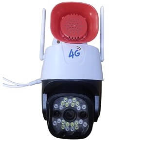 4g 3mp security camera outdoorhome with 25-inch high-decibel speaker 360 ptz view motion detection 2-way audiosiren color night vision 4g sim