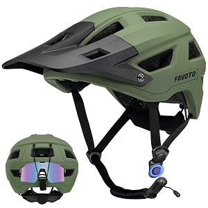 Favoto Mountain Bike Helmet for Adult Dark