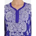 FAWOMENT Women39s Designer Straight Georgette Hand Embroidered