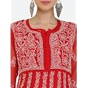 FAWOMENT Women39s Georgette Yok Anarkali Kurta with