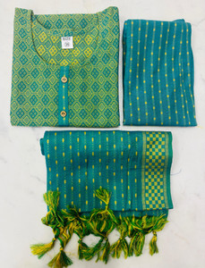 fazattire self design kurta trouserpant  dupatta set