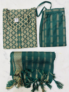 fazattire self design kurta trouserpant  dupatta set