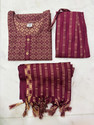 FazAttire Self Design Kurta, Trouser/Pant & Dupatta Set