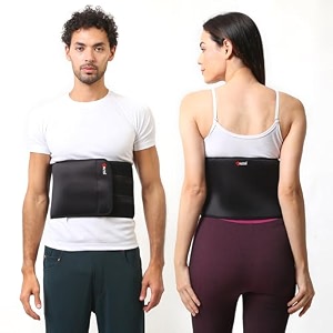 fazter abdominal belt after delivery for tummy reduction m black