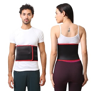 fazter abdominal belt after delivery for tummy reduction xxl red
