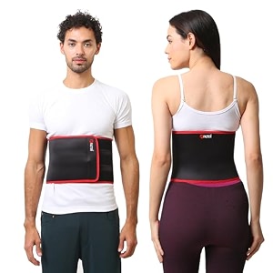 fazter abdominal support belt for men and women - black 1 unit