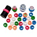 Fbshicung 200pcs Upgraded Thread Holders Compatible with Larger Spool Huggers-Keep Thread Spool Neat and Organized for Sewing and Embroidery Machines