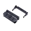 FC-6P FC-8P FC-10P FC-14P FC-16P to FC-40P IDC Socket 2x5 Pin Dual Row Pitch 2.54mm Connector 10-Pin Cable(18P,15PCS)