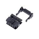 FC-6P FC-8P FC-10P FC-14P FC-16P to FC-40P IDC Socket 2x5 Pin Dual Row Pitch 2.54mm Connector 10-Pin Cable(8P,10PCS)