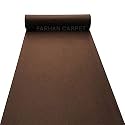 4 x 124 feet Runner Carpet for Hall, Award Function, School &amp; Colleges, Marriage Ceremony &amp; Any Function Event Brown Color