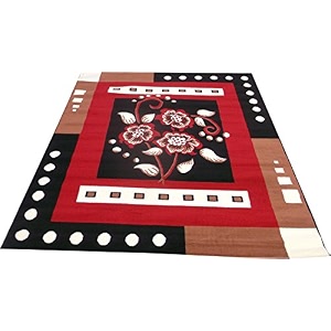 most prefer design 90x145 cm3x5 feet black red