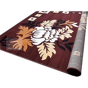 acrylic velvet touch kalin rectangular carpet for hall and bedrooms 7x10 feet multicolour
