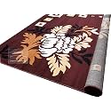 Acrylic Velvet Touch Kalin Rectangular Carpet for Hall and Bedrooms (7X10 Feet, Multicolour)