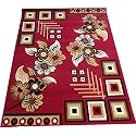 Carpet for Center Table &amp; Living Room &amp; Hall 6X8 FEET Black RED