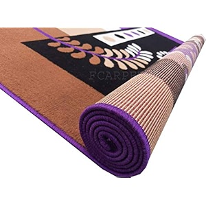 classic modern rectangular carpet purple acrylic 5 x 7 feet