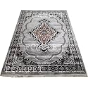 Classical Design Silk Touch BEDROOMS Carpet with FINE Quality 5 X 7 FEET Grey Multi
