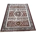 Classical Design Silk Touch BEDROOMS Carpet with FINE Quality 5 X 7 FEET Maroon Multi