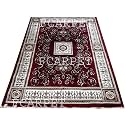 Conventional Design Silk Touch BEDROOMS Carpet with FINE Quality 5 X 7 FEET Maroon Multi