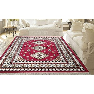 floral carpet velvet touch 60x 80 feet red g