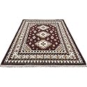 Floral Carpet Velvet Touch 7.0X 10.0 Feet Brown I