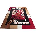 Hall Rectangular Carpet Fine Wool with Soft Touch 8X11 Feet Red