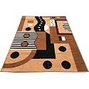 Modern Carpet (Beige, Acrylic, 7 X 10 Feet)
