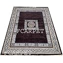 Modern Design Silk Touch Carpet for Your Hall with FINE Quality 7 X 9 FEET Brown Multi