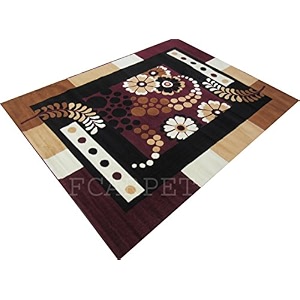 rectangular rug brown acrylic 7 x 10 feet