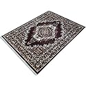 Top Design with Velvet Touch Rectangular Hall Carpet (8 X 11 Feet, Brown)