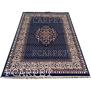 traditional carpet silk touch with fine quality 3 x 5 feet blue multi
