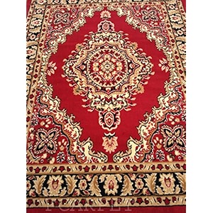 velvet touch rectangular rug 6 x 8 ft red